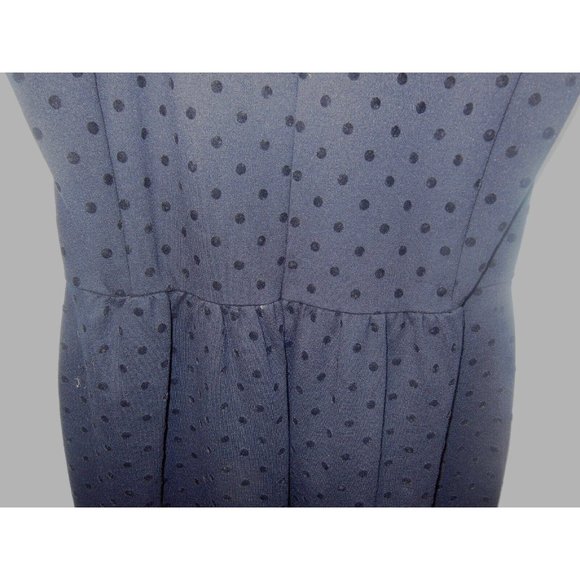 J Crew Women's Jacquard Polka Dot, Sleeveless A-Line, Little Black dress Size Sm - Picture 5 of 6